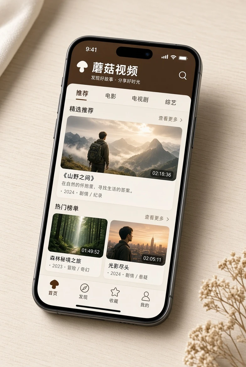 蘑菇视频移动阅读画面